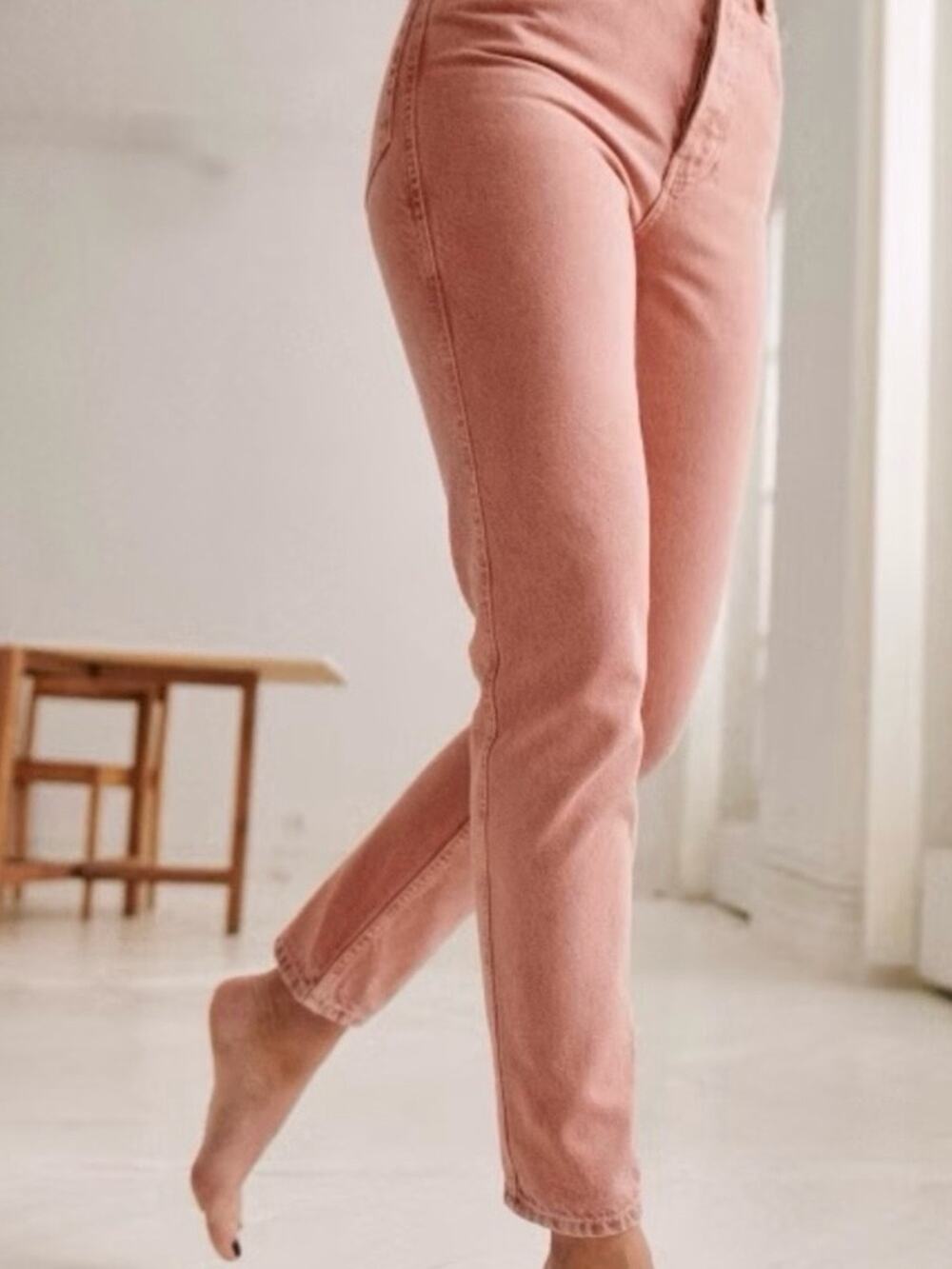 Sezane Brut Sexy Jeans In Rose Pink Size 42 US 10